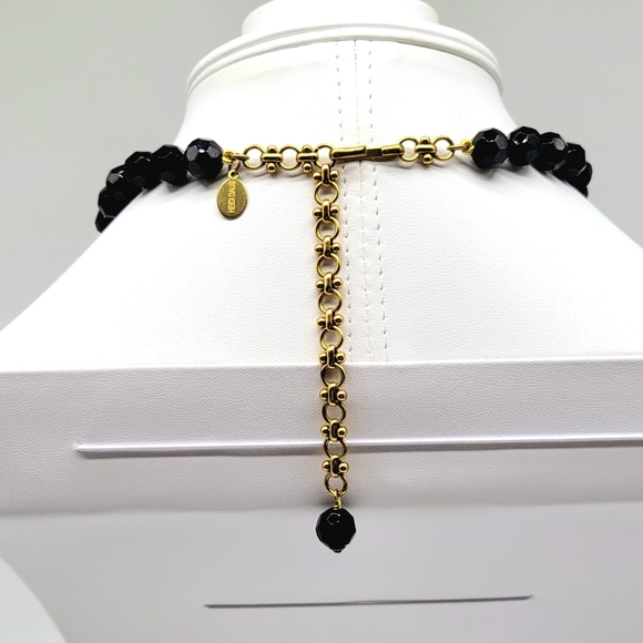 Heidi Daus Jet Black and Diamond Swarovski Crystal Christmas Tree Necklace - Picture 11 of 14